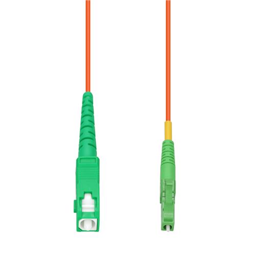 Picture of 0.5m ASC to ALC Orange OM1 Simplex OFNP (Plenum-Rated) MMF Fiber Patch Cable