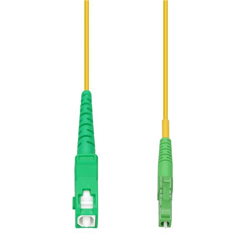 Picture of 0.5m ASC to ALC Yellow OS2 Simplex OFNP (Plenum-Rated) SMF Fiber Patch Cable