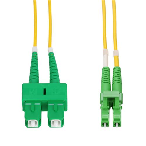 Picture of 2m ASC to ALC Yellow OS2 Duplex Microboot, Snagless OFNR (Riser-Rated) SMF Fiber Patch Cable