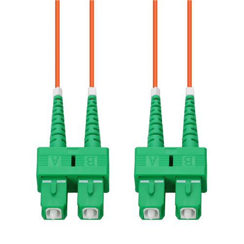 Picture of 0.5m ASC to ASC Orange OM1 Duplex LSZH MMF Fiber Patch Cable