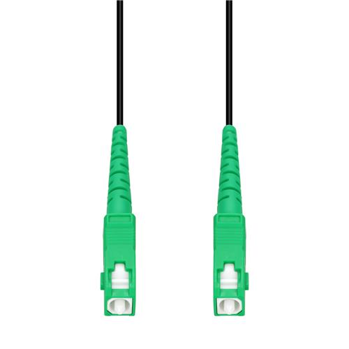 Picture of 15m ASC to ASC Black OS2 Simplex OFNR (Riser-Rated) SMF Fiber Outdoor Patch Cable