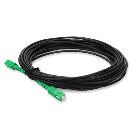 Picture of 2m ASC to ASC Black OS2 Simplex OFNR (Riser-Rated) SMF Fiber Outdoor Patch Cable