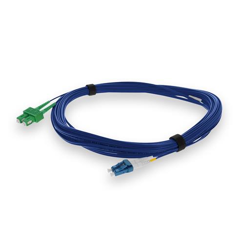 Picture of 28m ASC to LC Blue OS2 Duplex OFNR (Riser-Rated) SMF Fiber Patch Cable