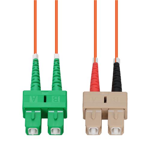 Picture of 90m ASC to SC Orange OM1 Duplex OFNR (Riser-Rated) MMF Fiber Patch Cable