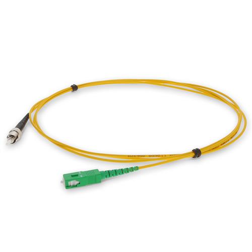 Picture of 3m ASC to ST Yellow OS2 Simplex OFNR (Riser-Rated) SMF Fiber Patch Cable