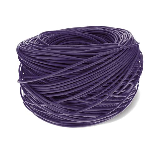 Picture of 1000ft Non-Terminated Purple CAT 5E Plenum-Rated Bulk Cable