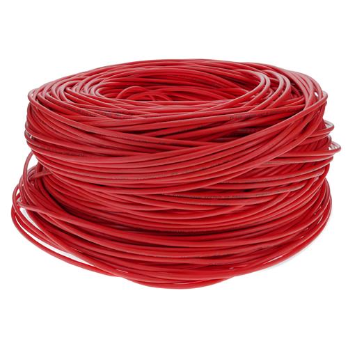 Picture of 1000ft Non-Terminated Red CAT 6 Shielded PVC Bulk Cable