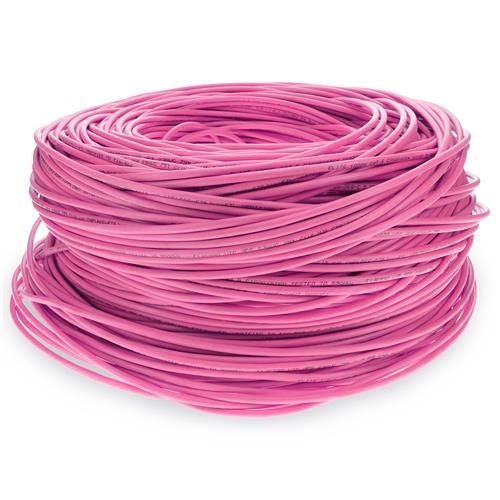 Picture of 1000ft Non-Terminated Pink CAT 6 Shielded Plenum-Rated Bulk Cable