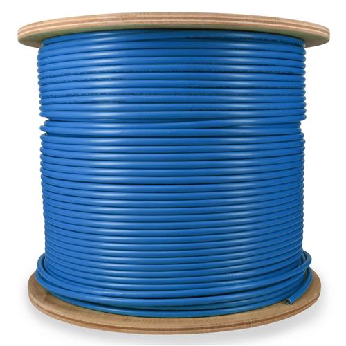 Picture of 1000ft Non-Terminated Blue CAT 6A Shielded Plenum-Rated Bulk Cable