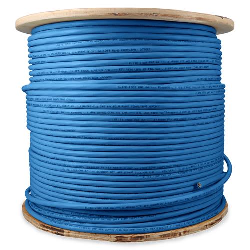 Picture of 1000ft Non-Terminated Blue CAT 6A PVC Bulk Cable