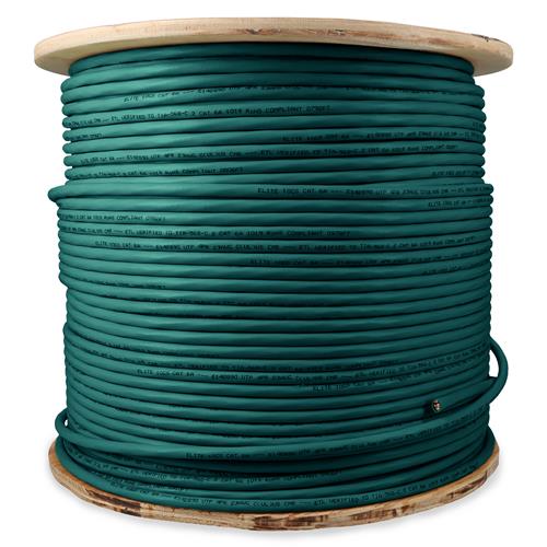 Picture of 1000ft Non-Terminated Green CAT 6A PVC Bulk Cable