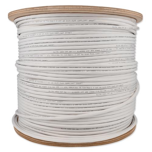 Picture of 1000ft Non-Terminated White CAT 6A PVC Bulk Cable