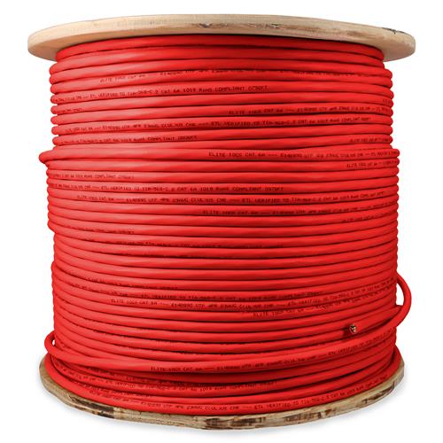 Picture of 1000ft Non-Terminated Red CAT 6A Shielded PVC Bulk Cable
