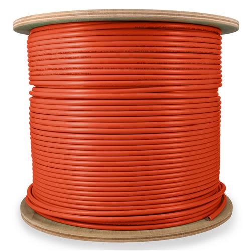 Picture of 1000ft Non-Terminated Orange CAT 6A Shielded Plenum-Rated Bulk Cable