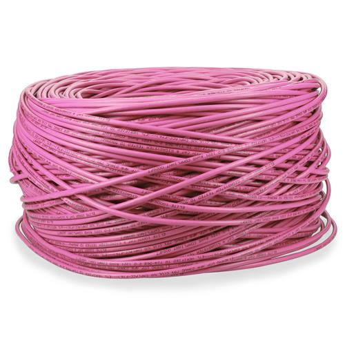 Picture of 1000ft Non-Terminated Pink CAT 6 Plenum-Rated Bulk Cable