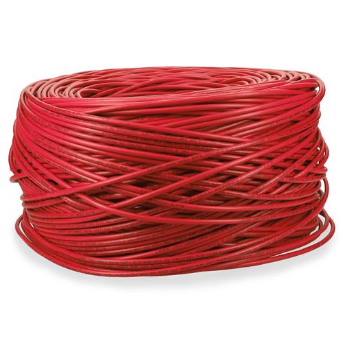 Picture of 1000ft Non-Terminated Red CAT 6 Plenum-Rated Bulk Cable TAA