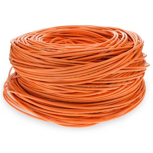 Picture of 1000ft Non-Terminated Orange CAT 6 Shielded Plenum-Rated Bulk Cable