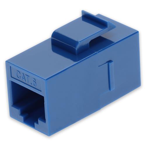 Picture of Cat6 RJ-45 (Female) to RJ-45 (Female) Blue Inline Coupler