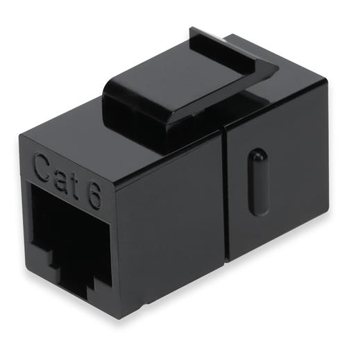 Picture of Cat6 RJ-45 (Female) to RJ-45 (Female) Black Inline Coupler