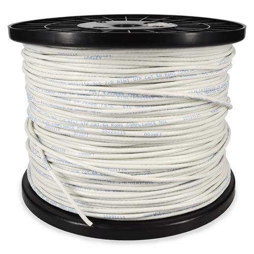 Picture of 1000ft Non-Terminated White CAT 6 Slim PVC Bulk Cable