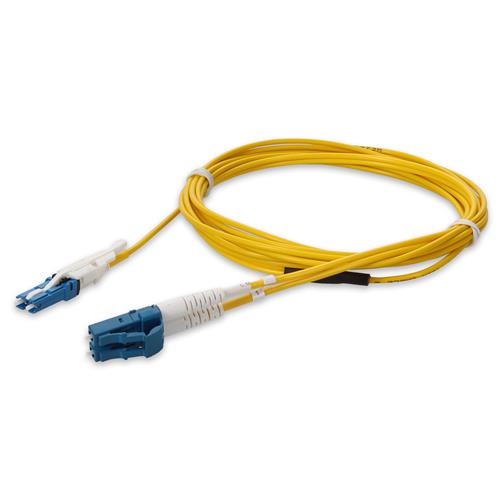 Picture of 10m CS to LC Yellow OS2 Duplex OFNR (Riser-Rated) SMF Fiber Patch Cable