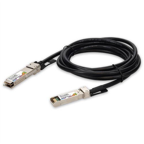 Picture of MSA to Mellanox® Compatible TAA 100GBase-CU DSFP to QSFP56 Direct Attach Cable (Passive Twinax, 2.5m) 27AWG