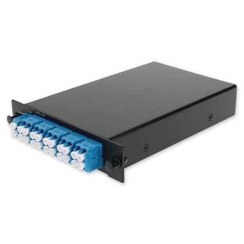Picture of 8 Channel 1W LGX DWDM MUX and DEMUX (Duplex), ITU 100GHz, Channels 30-37, with Express Port, Monitor Port, and UPC/LC Connectors