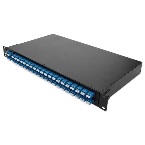 Picture of 40 Channel DWDM MUX and DEMUX, 19in 1U Rack Mount, Channels 21-60, with Dual Monitor Ports