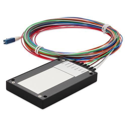 Picture of 4 Channel DWDM MUX DEMUX Splice CARTRIDGE, Channels 52-55, with Express Port and Monitor Port
