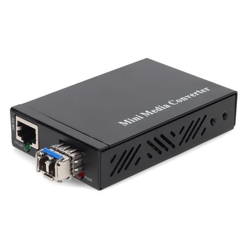 Picture of 10/100Base-TX(RJ-45) to 100Base-LX(LC) SMF 1310nm 20km Mini Media Converter