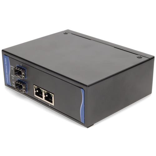 Picture of 10/100/1000Base-TX(RJ-45) x2 to 2 Open SFP Gigabit Media Converter