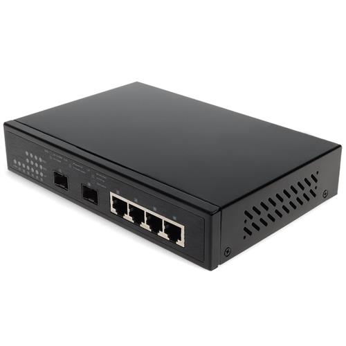Picture of 10/100/1000Base-TX(RJ-45) x4 to 2 Open SFP Port POE+ Media Converter