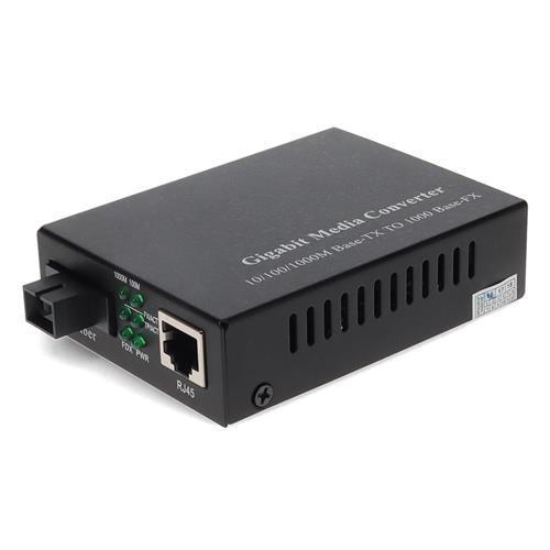 Picture of 10/100/1000Base-TX(RJ-45) to 1000Base-BXD(SC) BiDi SMF 1550nmTX/1490nmRX 40km Media Converter