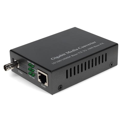 Picture of 10/100/10/100/1000Base-TX(RJ-45) to 1000Base-BXD(ST) BiDi SMF 1550nmTX/1490nmRX 60km Media Converter