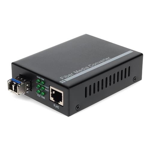Picture of 10/100/1000Base-TX(RJ-45) to 1000Base-LX(LC) SMF 1310nm 10km Media Converter