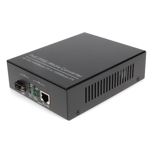 Picture of 10/100/1000Base-TX(RJ-45) to Open SFP Port POE Media Converter