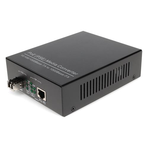 Picture of 10/100/1000Base-TX(RJ-45) to 1000Base-SX(LC) MMF 850nm 550m POE Mini Media Converter