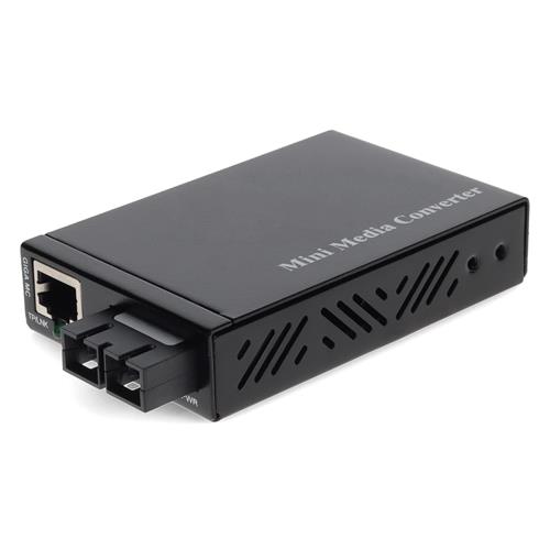 Picture of 10/100/1000Base-TX(RJ-45) to 1000Base-LX(SC) SMF 1310nm 40km Mini Media Converter