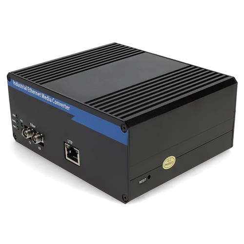 Picture of 1 10/100Base-TX(RJ-45) to 1 100Base-FX(FC) MMF 1310nm 2km Industrial Media Converter