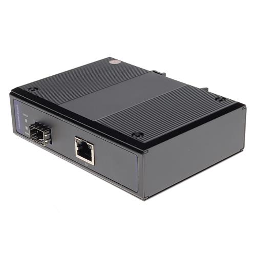 Picture of 10/100/1000Base-TX(RJ-45) to Open SFP Port Industrial POE Media Converter