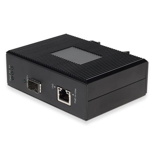 Picture of 100/1000/10000Base-TX(RJ-45) to Open SFP+ Port POE 90W Industrial Media Converter