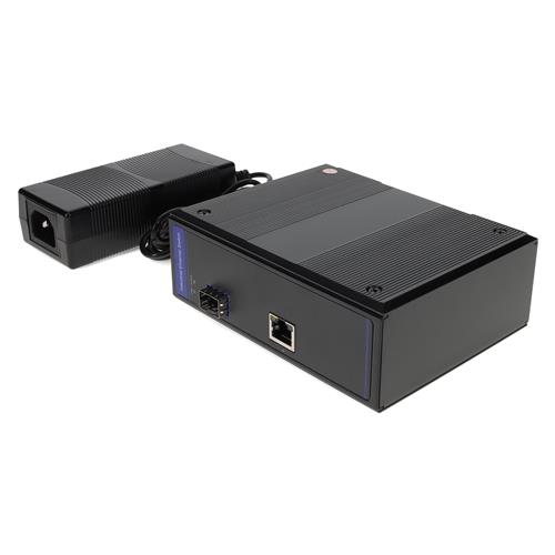 Picture of 1x 10/100/1000Base-TX(RJ-45) to 1x Open SFP Port Managed Industrial Media Converter Switch