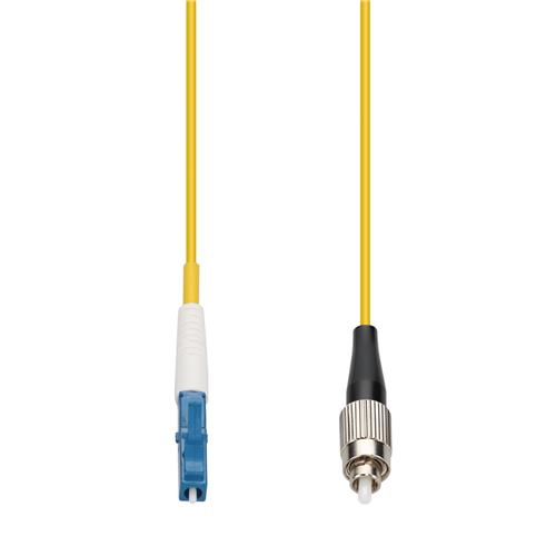 Picture of 10m LC to FC Yellow OS2 Simplex LSZH SMF Fiber Patch Cable