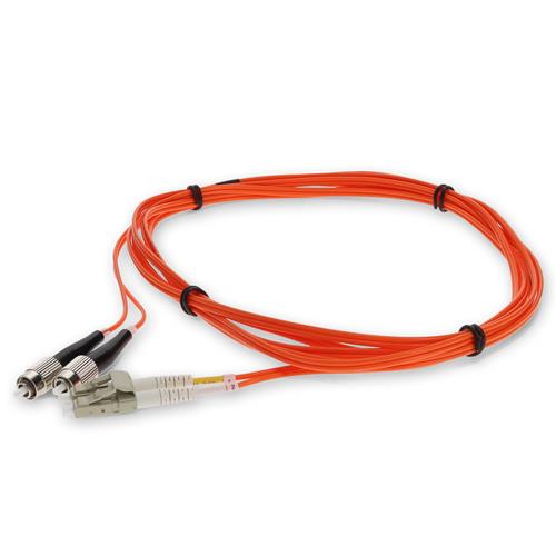 Picture of 2m LC to FC Orange OM1 Duplex OFNR (Riser-Rated) MMF Fiber Patch Cable
