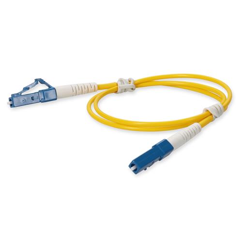Picture of 0.15m LC to LC Yellow OS2 Simplex OFNR (Riser-Rated) SMF Fiber Patch Cable