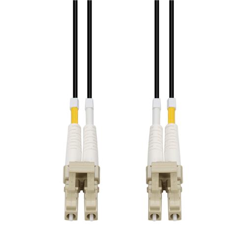 Picture of 0.5m LC to LC Black OM4 Duplex LSZH Fiber Patch Cable