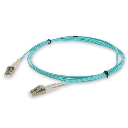 Picture of 1.5m LC to LC Aqua OM3 Duplex OFNR (Riser-Rated) Fiber Patch Cable