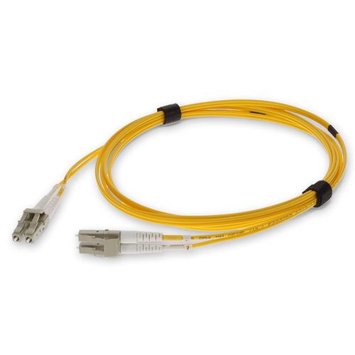 Picture of 10m LC to LC Yellow OM3 Duplex OFNR (Riser-Rated) Fiber Patch Cable