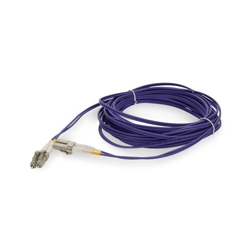 Picture of 10m LC to LC Purple OM4 Duplex OFNP (Plenum-Rated) Fiber Patch Cable