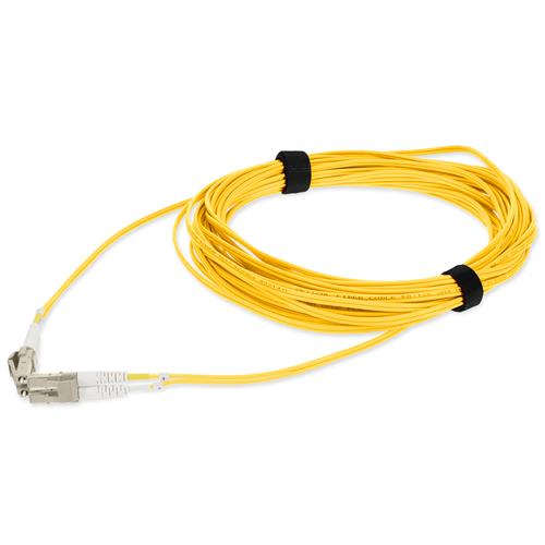 Picture of 10m LC to LC Yellow OM4 Duplex OFNP (Plenum-Rated) TAA Fiber Patch Cable